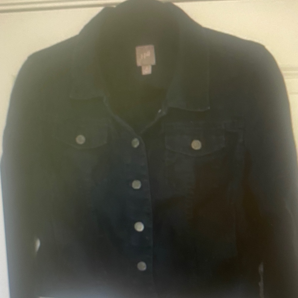 J.Jill Women’s Blue Linen Button Down Jacket